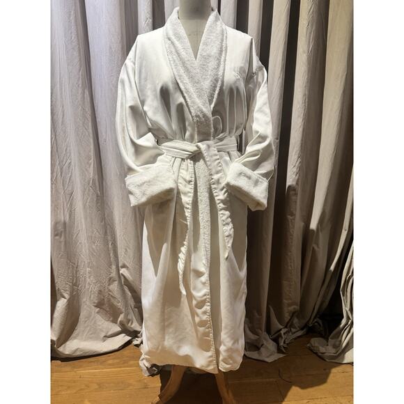 FRETTE Ultra Luxury Spa 100% Cotton Turkish Bathrobe Bacara Montecito L + Unisex - Picture 1 of 8